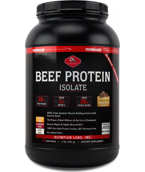 OLYMPIAN LABS BEEF PROTEIN 98% CHOCO FLAVOUR 454gr
