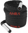 AMILA 84554 BATTLE ROPE ΜΕ ΧΕΡΟΥΛΙΑ ΑΛΟΥΜΙΝΙΟΥ