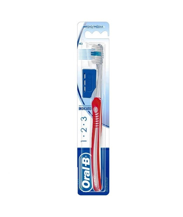 ORAL B INDICATOR 1 2 3 RED TOTHBRUSH