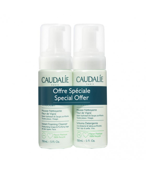 CAUDALIE PROMO VINOCLEAN INSTANT FOAMING CLEANSER 2x150ml