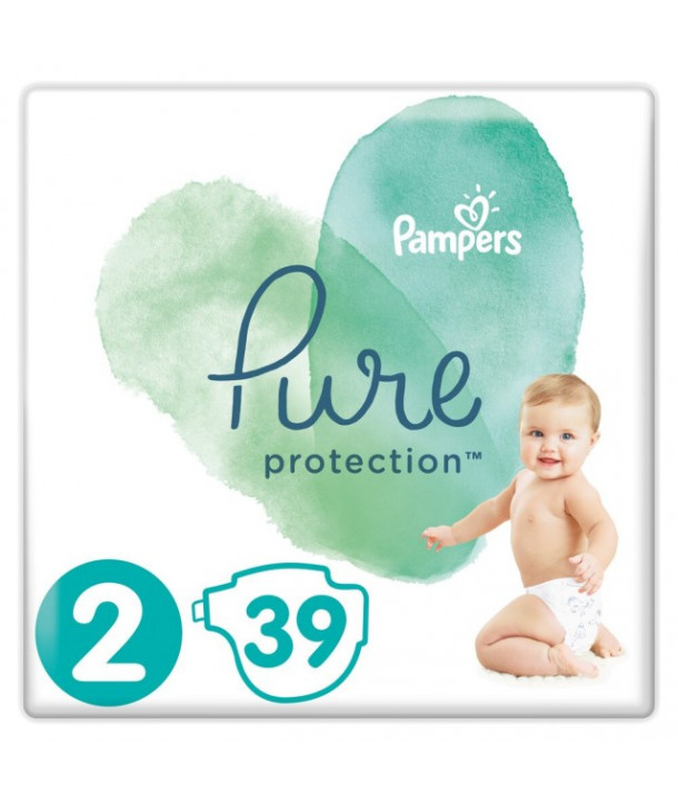 PAMPERS PURE PROTECTION SIZE 2 (4-8KG) 39 ΤΕΜΑΧΙΑ