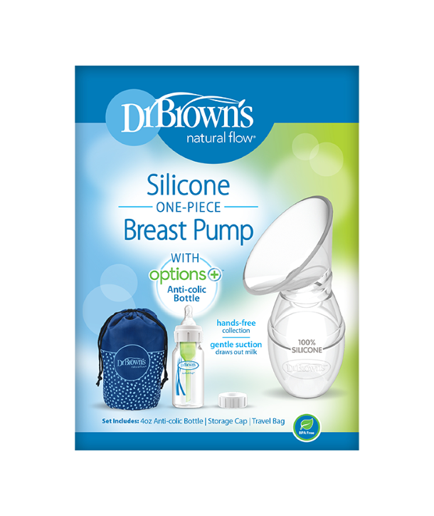 DR BROWN'S SILICONE ONE PIECE BREAST PUMP