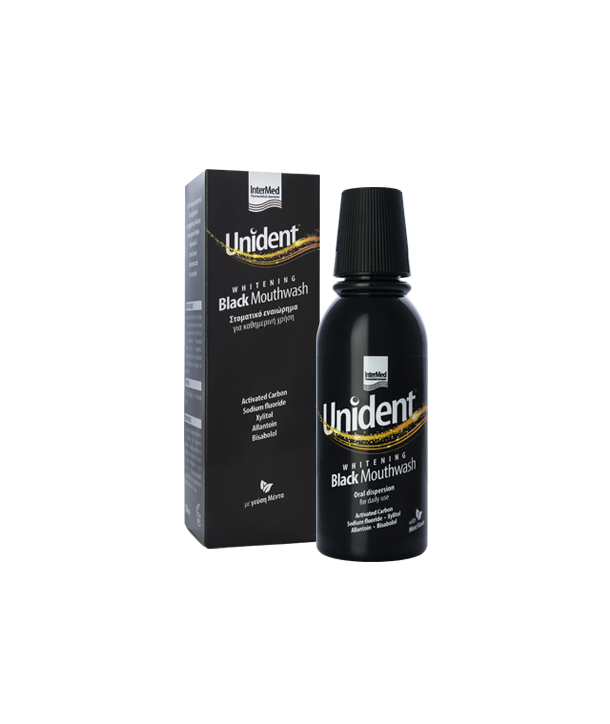 INTERMED UNIDENT WHITENING BLACK MOUTHWASH 250ml