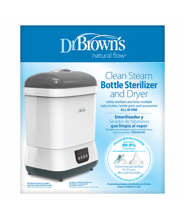 DR BROWN'S CLEAN STEAM BOTTLE STERILIZER AND DRYER
