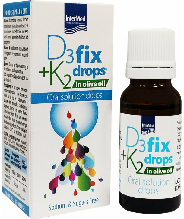 INTERME D3 + K2 FIX DROPS 12ml