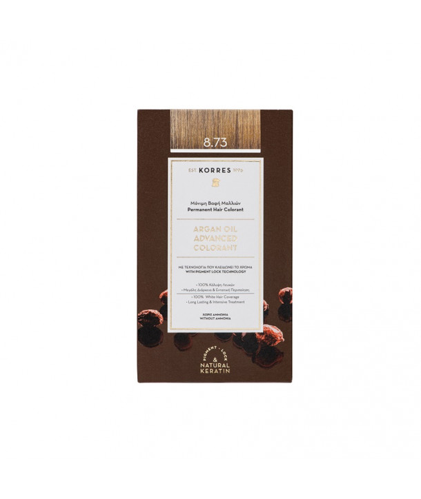KORRES ΜΟΝΙΜΗ ΒΑΦΗ ΜΑΛΛΙΩΝ ARGAN OIL 8.73 ΧΡΥΣΗ ΚΑΡΑΜΕΛΑ