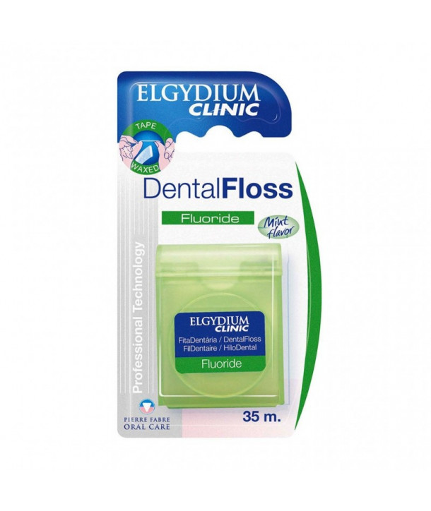 ELGYDIUM DENTAL FLOSS FLUORIDE COOL MINT 35m