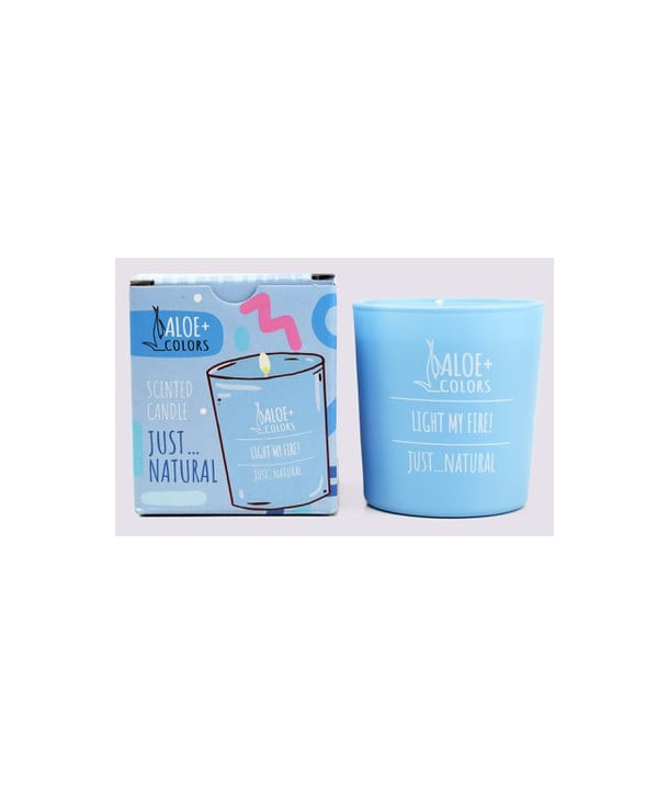 ALOE+ COLORS SCENTED CANDLE JUST NATURAL