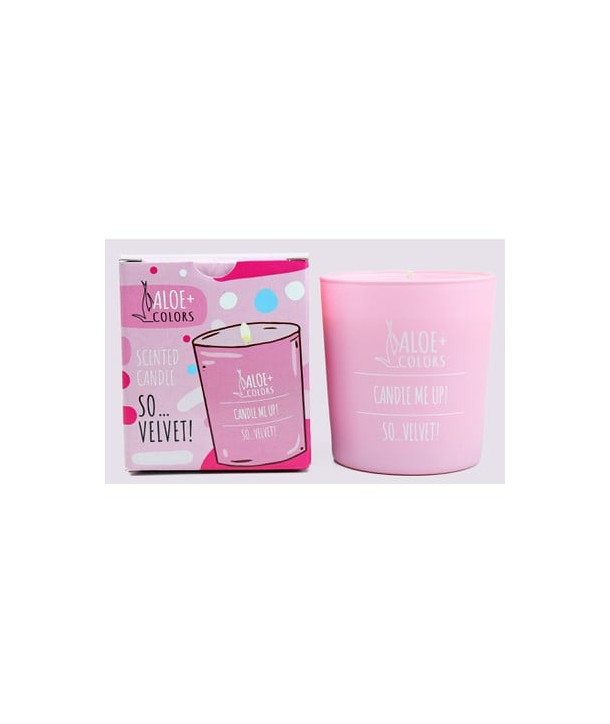 ALOE+ COLORS SCENTED CANDLE SO VELVET