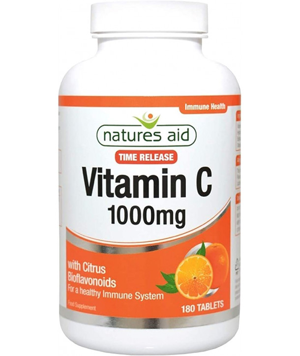 NATURES AID VITAMIN C 1000mg TIME RELEASE 180 TABS