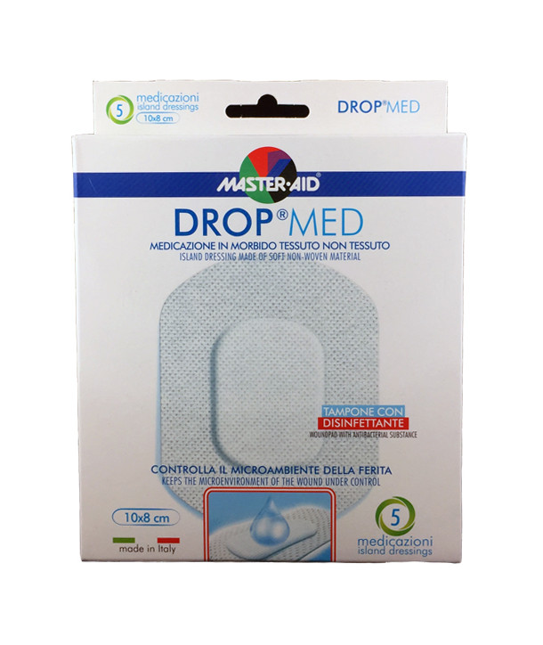 MASTER AID DROP MED 10x8cm 5 PCS