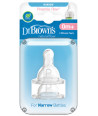 DR BROWN'S OPTIONS+ NATURAL FLOW NARROW FOR PREEMIE 2 PIECES