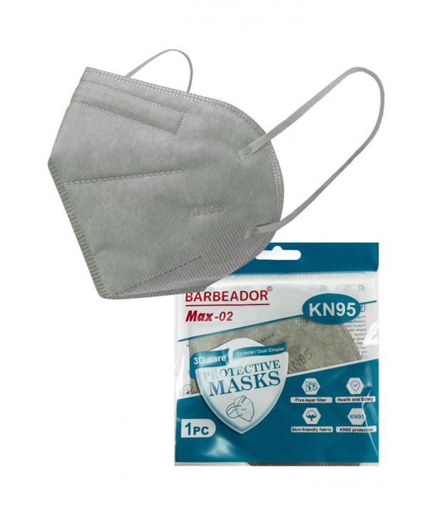 BARBEADOR ΚΝ95 MAX 02 GREY 20 PCS
