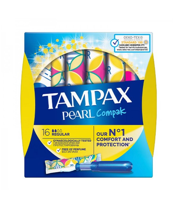 TAMPAX PEARL COMPAK REGULAR 16 PCS