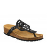 APOLLON NATURELLE 12698 BLACK SANDALS