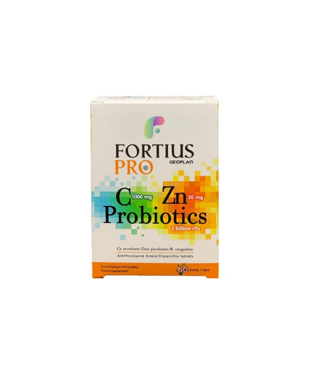 FORTIUS PROBIOTICS C 1000mg Zn 20mg 60 TABS
