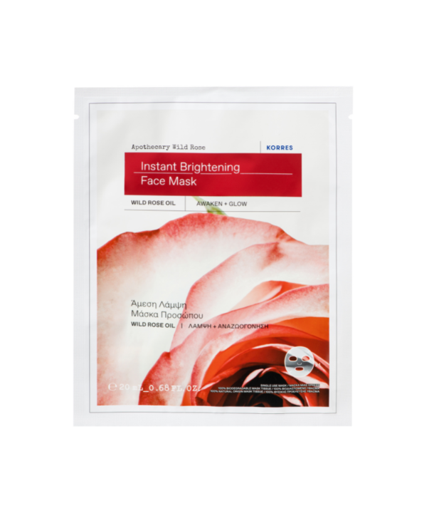 KORRES APOTHECARY WILD ROSE INSTANT BRIGHTENING FACE MASK 20ml