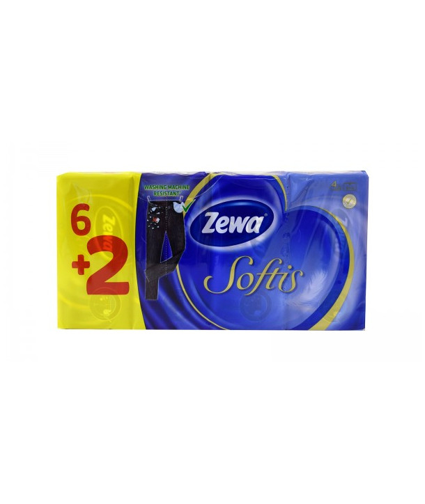 ZEWA SOFTIS ΧΑΡΤΟΜΑΝΤΗΛΑ 6+2 ΔΩΡΟ