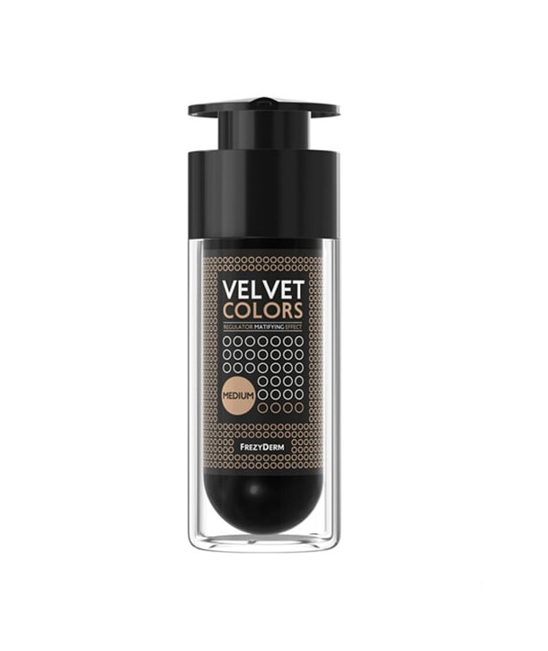 FREZYDERM VELVET COLORS MAKE UP REGULATOR MATIFYING EFFECT MEDIUM 30ml