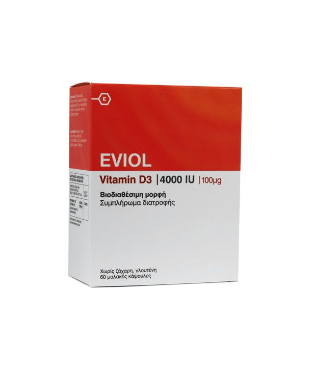 EVIOL VIT.D3 4000IU 60 S.CAPS