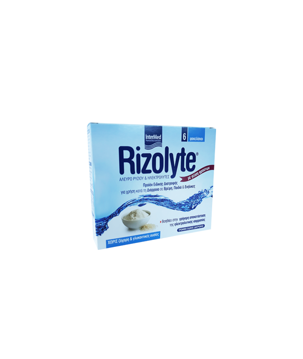 INTERMED RIZOLYTE ΑΛΕΥΡΟ ΡΥΖΙΟΥ & ΗΛΕΚΤΡΟΛΥΤΕΣ 6 SACHETS