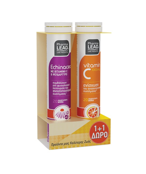 VITORGAN PHARMALEAD PROMO ECHINACEA 20 EFFERV.TABS & VITAMIN C 1000mg 20 EFFERV.TABS