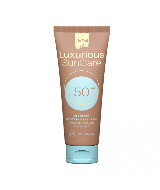 INTERMED LUXURIOUS SUNCARE SPF50 SILK COVER BRONZE BEIGE BB CREAM 75ml