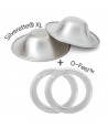 SILVERETTE NURSING CUPS XLARGE 2 PCS & O-FEEL 2 PCS