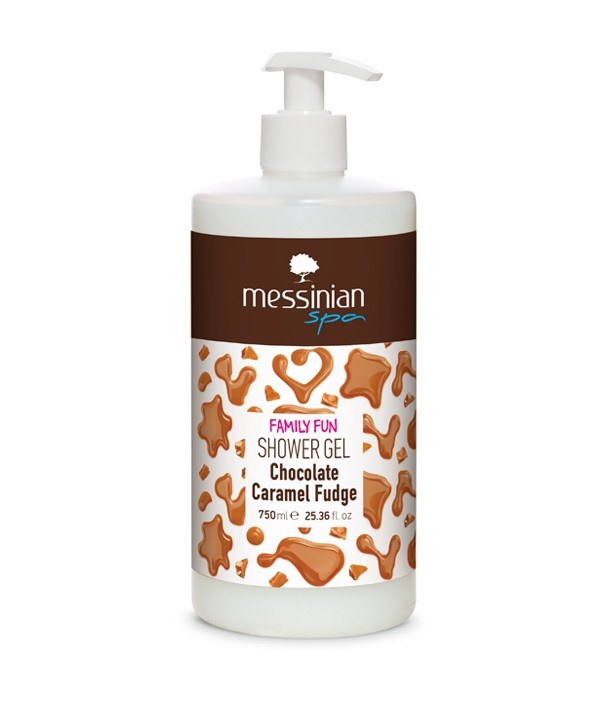 MESSINIAN SPA CHOCOLATE CARAMEL FUDGE SHOWER GEL 750ml