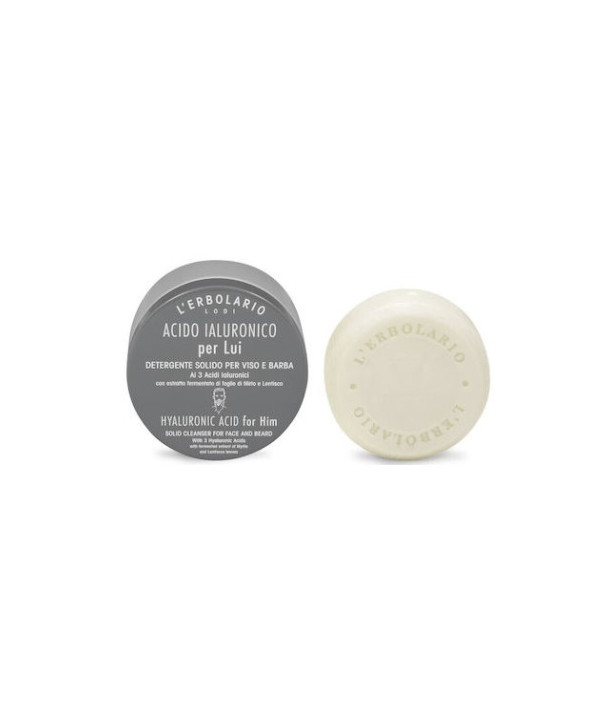 L'ERBOLARIO ACIDO IALURONICO PER LUI DETERGENTE SOLIDO PER VISO E BARBA 60gr