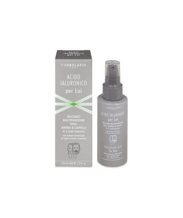 L'ERBOLARIO ACIDO IALURONICO PER LUI BALSAMO MULTIFUNZIONE VISO BARBA CAPELLI 100ml