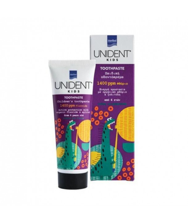 INTERMED UNIDENT KIDS TOOTHPASTE 1400ppm 6 ΕΤΩΝ+ 50ml