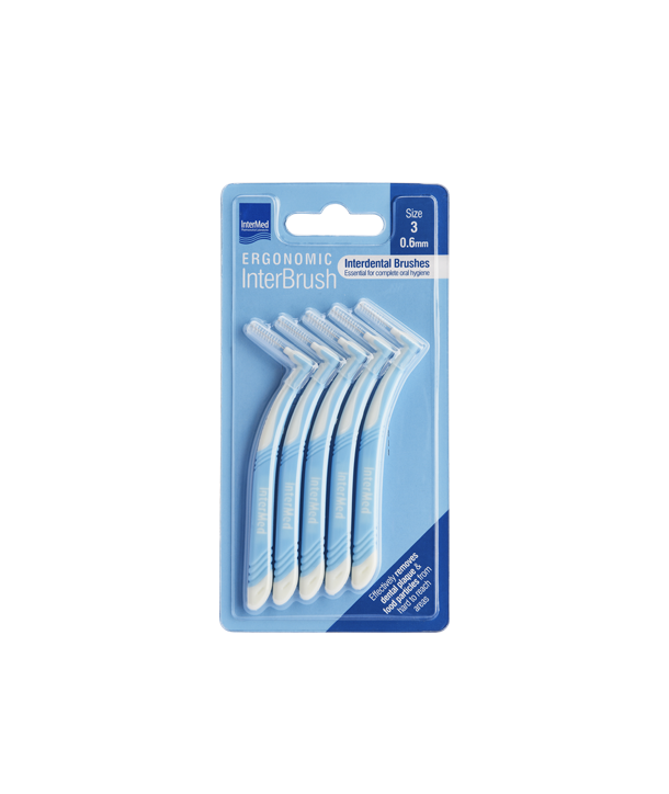INTERMED ERGONOMIC INTERBRUSH ΜΠΛΕ 0.6mm SIZE 3 5 ΤΜΧ