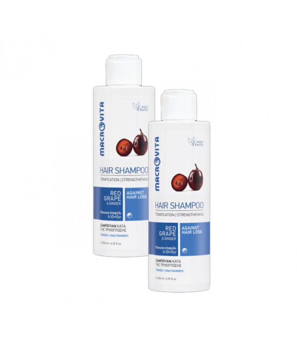 MACROVITA PROMO HAIR SHAMPOO RED GRAE GINGER AGAINST HAIR LOSS 2x200ml