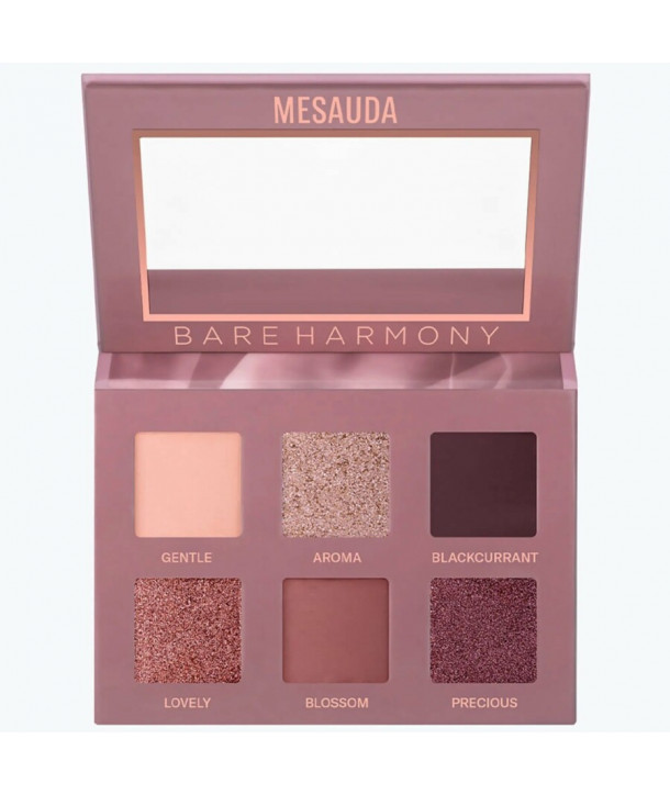 MESAUDA BARE HARMONY 201 PALETTE TENDER MAUVE 6 ΑΠΟΧΡΩΣΕΙΣ