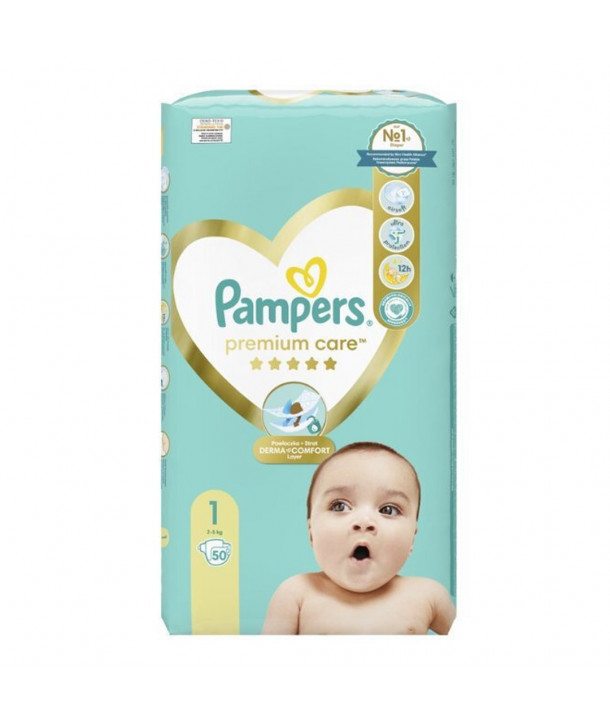 PAMPERS PREMIUM CARE SIZE 1 2-5kg 50 ΤΜΧ