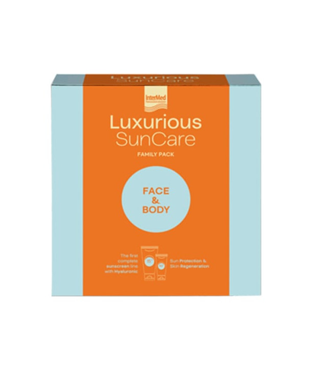 INTERMED PROMO LUXURIOUS SUNCARE FACE CREAM SPF50 75ml & BODY CREAM SPF15 200ml