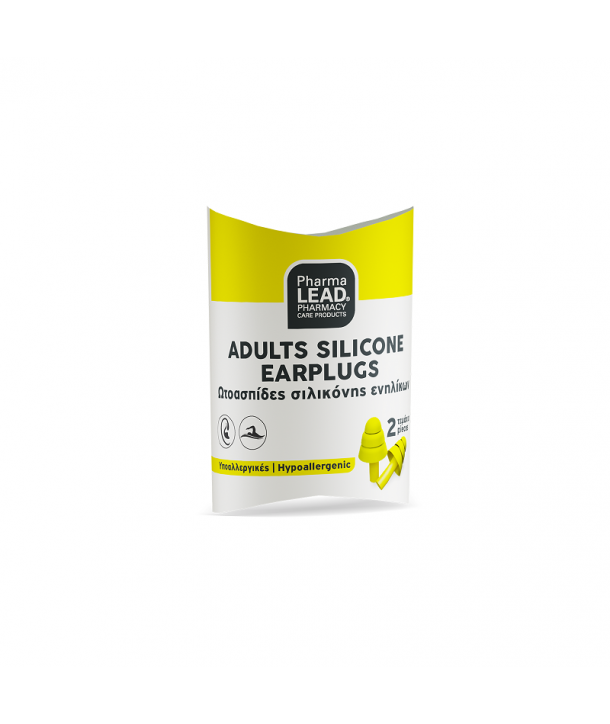 VITORGAN PHARMALEAD ADULTS SILICONE EARPLUGS ΩΤΟΑΣΠΙΔΕΣ ΣΙΛΙΚΟΝΗΣ ΕΝΗΛΙΚΩΝ ΣΕ ΚΙΤΡΙΝΟ ΧΡΩΜΑ 2 ΤΜΧ