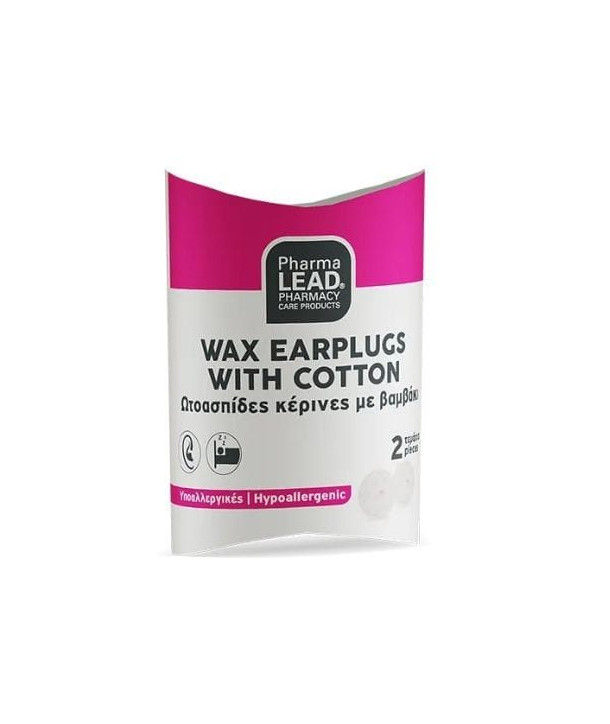 VITORGAN PHARMALEAD WAX EARPLUGS WITH COTTON 2 PCS