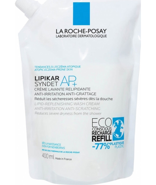 LA ROCHE POSAY LIPIKAR SYNDET AP+ CREME LAVANTE REFILL 400ml