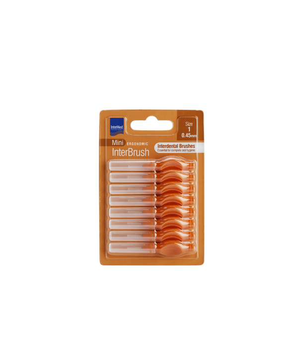 INTERMED MINI ERGONOMIC INTERBRUSH SIZE 1 0.45mm 8 PCS