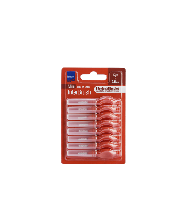 INTERMED MINI ERGONOMIC INTERBRUSH SIZE 2 0.5mm 8 PCS