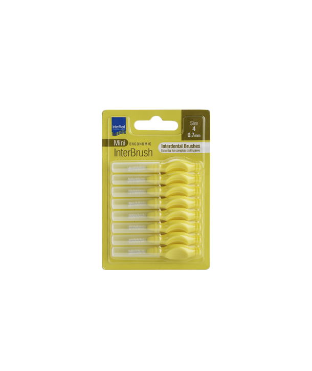 INTERMED MINI ERGONOMIC INTERBRUSH SIZE 4 0.7mm 8 PCS