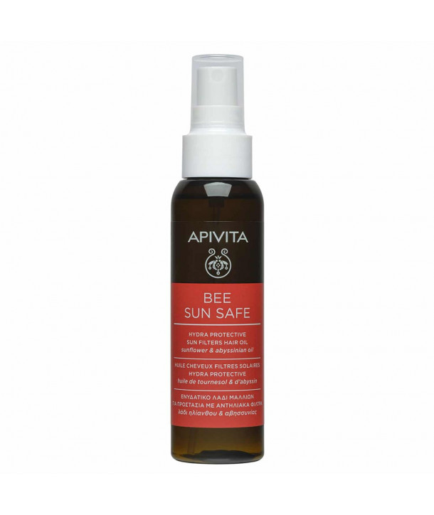 APIVITA BEE SUN SAFE HYDRA PROTECTIVE SUN FILTERS HAIR OIL 100ml