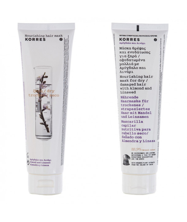 KORRES HAIR MASK ALMOND & LINSEED DRY HAIR