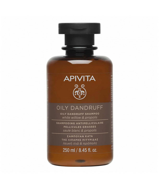 APIVITA OILY DANDRUFF SHAMPOO WHITE WILLOW PROPOLIS 250ml