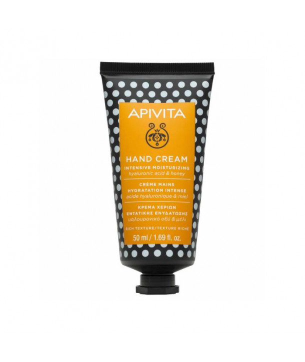 APIVITA HAND CREAM INTENSIVE MOISTURIZING HYALURONIC ACID & HONEY 50ml