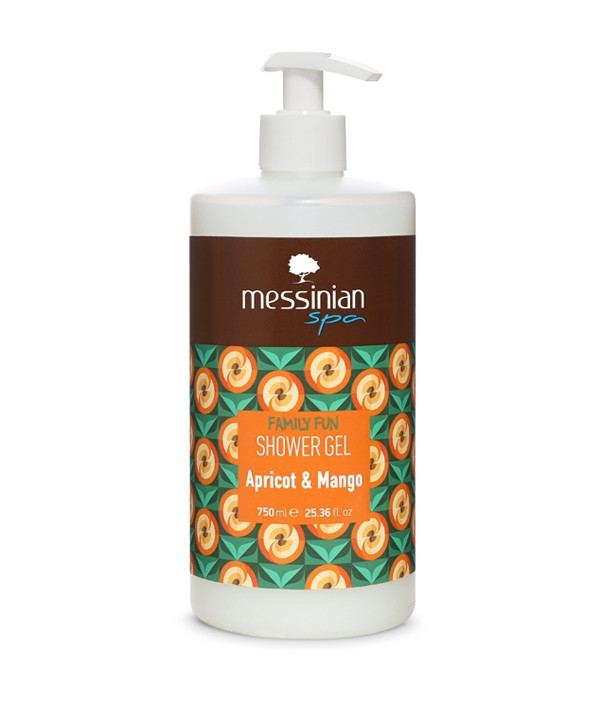 MESSINIAN SPA FAMILY FUN SHOWER GEL APRICOT MANGO 750ml