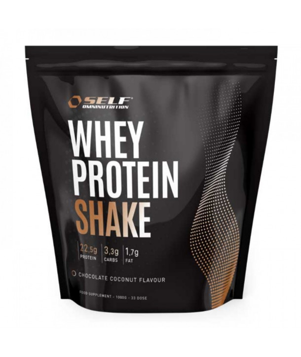 SELF OMNINUTRITION WHEY PROTEIN SHAKE BAG 1KG COCONUT CHOCOLATE
