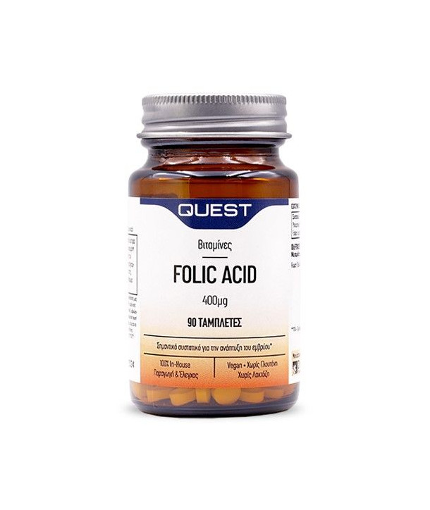 QUEST FOLIC ACID 400μg 90 TABS